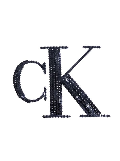 T-shirt con logo in paillettes Calvin Klein Jeans | LV044E215GYAA